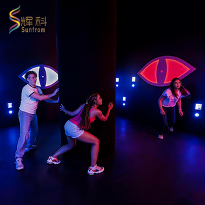 Jeu interactif et dynamique Evil Eyes avec bouton LED à pression, défi <span class=keywords><strong>de</strong></span> dissimulation, certifié CE, pour salle 360, parc d'attractions commercial et usage intérieur - Product Image 2