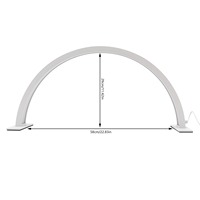 Lampe de bureau portable LED 36W Shark pour nail art, 2400LM, intensité variable en continu, 3000-6000K, lumière de maquillage de bureau, RA 90, blanc
