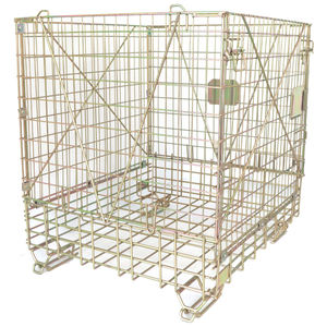 Contenitore a Rete Metallica Pieghevole Resistente, Vendita Calda per Stoccaggio in Magazzino - Product Image 6