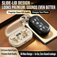 Écouteurs TWS B72-B 2026 Nouveau Design V6.0 à Commande Tactile, 6 Écouteurs Clip-On Portables, Longue Autonomie, Écouteurs Sans Fil 3-en-1