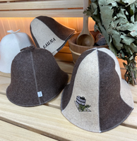 Chapeau de sauna en pure laine, fait main, en feutre, résistant aux hautes températures, chapeau de protection pour la tête, accessoire essentiel pour la salle de sauna