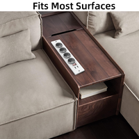 Multiprise de bureau intégrée avec 4 prises CA et 2 ports USB, protection par interrupteur pour table de conférence