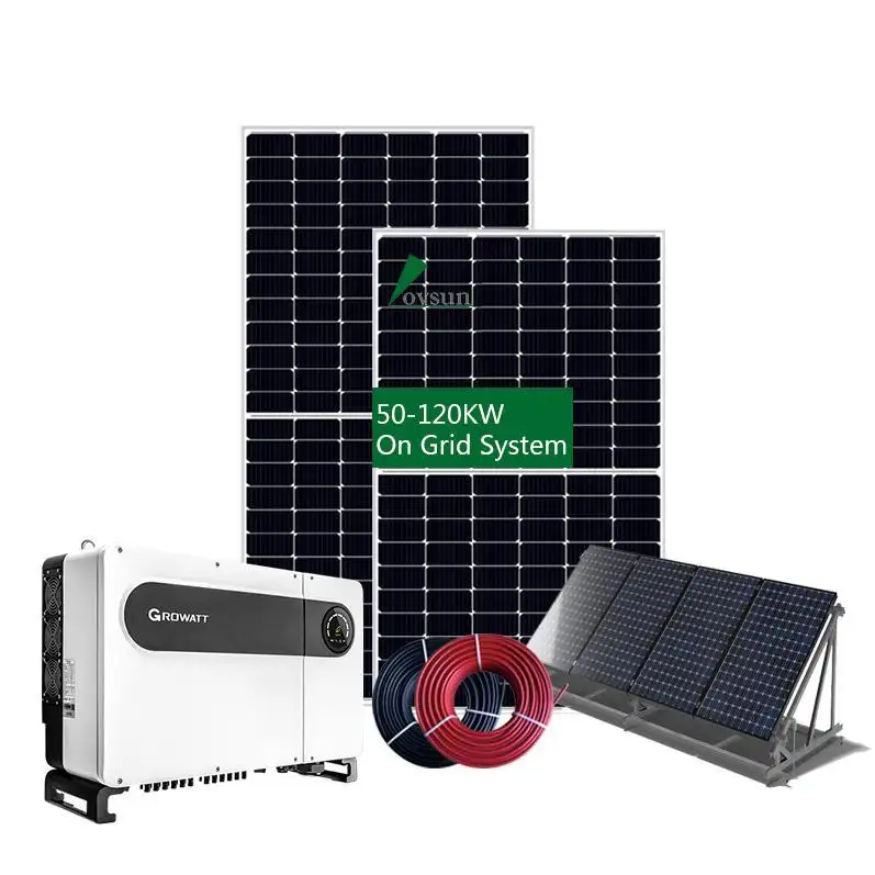 Best Price Solar System 30kw 50kw 100kw On Grid Solar Energy Products For Commercial