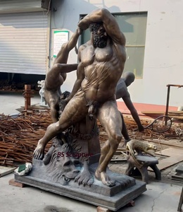 Estatua de bronce de Casting occidental para hombre, <span class=keywords><strong>escultura</strong></span> de <span class=keywords><strong>Hercules</strong></span> - Product Image 3