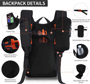 Custom Hiking <b>Backpack</b> 10L 15L Small Daypack Lightweight Pack Travel <b>Foldable</b> Water Resistant For Women Men - Product Image 4