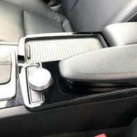 Pour Mercedes Benz W204 C180 C200 C260 C300 2008-2014, cache de la console centrale, porte-gobelets, garniture en carbone, accessoires intérieurs