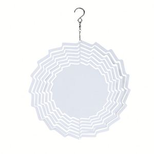 Molinillo de Viento Cinético 3D de Metal Blanco Hecho a Mano, Regalos Únicos, Decoraciones para Exteriores, Adorno Colgante de Calidad para Hogar y Jardín, 10 Pulgadas - Product Image 4