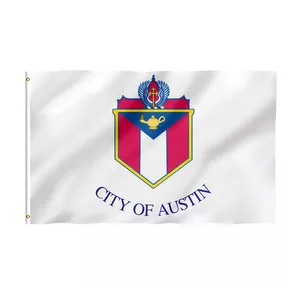 Promotional Product 48h Fast Delivery 3x5ft 100%Polyester Any Logo Screen Printing Used in Hospital Custom Austin, TX Flag