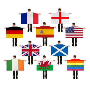 Capa de poliéster hecha a mano personalizada con bandera de 90x150cm, chal con la bandera nacional francesa, suministros para fans, transfronterizo con personalización - Product Image 5