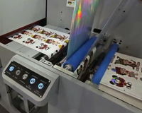Imprimante d'étiquettes automatique jet d'encre rouleau à rouleau avec découpe et plastification, nouvelle, 1 an de garantie, pour PP, PET, BOPP