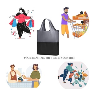 Bolsa de Poliéster Reutilizable para Compras, Diseño Plegable con Opciones de Color Personalizadas, Ideal para Supermercados y Empaquetado - Product Image 5