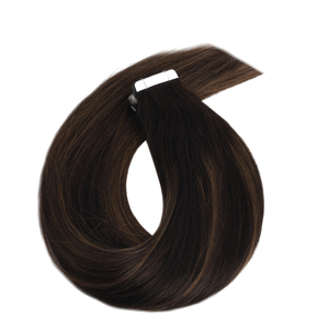 Extensiones de Cabello Adhesivas K.S WIGS de Alta Calidad, 100% Cabello Humano Remy Chino, Doble Trama, Liso, Personalizable - Product Image 3
