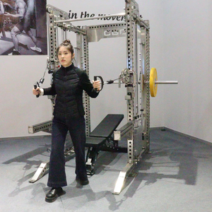 เครื่องออกกำลังกายแบบมัลติฟังก์ชั่น คอมเมอร์เชียล คैबल ครอสโอเวอร์ ฟังก์ชันแนล トレーナー พาวเวอร์แร็ค สมิธ - Product Image 6