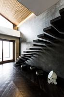 CBMmart, fabricants populaires de designs d'escaliers, design d'escaliers flottants droits à poutre cachée, marches d'escalier en marbre de pierre naturelle grise
