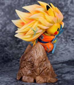 12cm Pikachu Cos Q versión escena acción juguete Super Saiya dos Goku Dragon Balls DBZ <span class=keywords><strong>DB</strong></span> Super Saiya PVC Anime figura de acción - Product Image 5