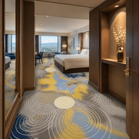 Tapis de chambre d'hôtel 5 étoiles, tapis de luxe Axminster, tapis tissé pour sol