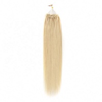Ekstensi Rambut Nano Remy Asli Eropa Berkualitas Tinggi 1g Murah dengan Loop Screw Micro Ring untuk Wanita Harga Pabrik
