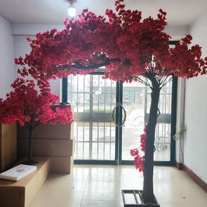 BL-FTL18 Arbre artificiel de bougainvillier <span class=keywords><strong>rouge</strong></span> de haute qualité pour décoration intérieure de luxe, arche de cerisier, style nordique - Product Image 1