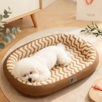 Coussin pour animaux de compagnie quatre saisons, tapis doux pour chien, lavable, nid pour chat, coussin rectangulaire épais pour animaux de compagnie, pour usage intérieur