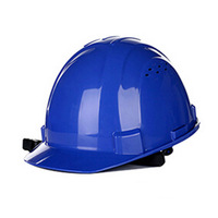 Casco de Seguridad ZHEDA H99RA107 Azul para Trabajo de Construcción, ABS, Fibra de Vidrio, Ventilación, Ligero, Correa de Barbilla de Cuatro Puntos - Guangzhou