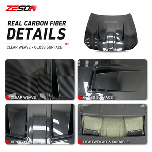 Capó Ventilado Estilo N de Fibra de Carbono Seca ZESON para <span class=keywords><strong>BMW</strong></span> Serie 4 G22 G23 G26 M440i 430i 2021+ - Product Image 4