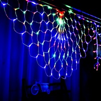Lumières LED en forme de paon, lumières de filet imperméables pour l'extérieur, guirlandes lumineuses scintillantes pour clôture, hôtel, cour et décoration de fêtes