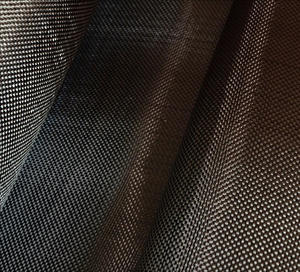 Chất lượng cao yubang thương hiệu 3k 1M chiều rộng 10m chiều dài 200g/m2 đôi phải đối mặt với màu đen 0.25mm Độ dày sợi carbon vải dệt trơn - Product Image 5