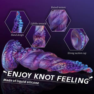 Cuentas Anales de Silicona con Forma de Pie de Pulpo para Mujeres, Juguetes para Adultos, Tapón Anal Grande y Suave, Consolador Monstruoso, Masturbadores para Hombres, Consolador de Silicona <span class=keywords><strong>Gay</strong></span> - Product Image 4