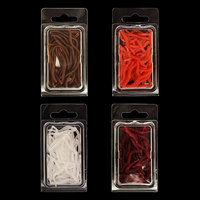 3.5cm 8cm 10cm réaliste odeur de poisson rouge TPR flottant leurres souples Simulation ver de terre vers rouges leurres de pêche artificiels