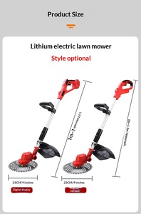 เครื่องตัดหญ้าแบบพกพา แบตเตอรี่ลิเธียม 24V ชาร์จไฟได้ ไร้สาย 2500W ขนาดเล็ก สำหรับงาน DIY ระดับอุตสาหกรรม ใบมีดเหล็ก ปรับได้ รุ่น ODM-5C Bat - Product Image 5