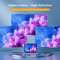 Câble HDMI 4K 2.0b 18 Gbps haute vitesse, cordon HDMI 4K HDR HDCP 2.2 ARC en alliage de zinc et nylon tressé pour TV, PS4, ordinateur portable, projecteur