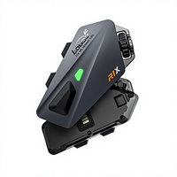 Casque de moto LOBOO R1X pour casque intégral 5.2, autonomie de batterie super longue, étanche IP67, déverrouillage rapide, réduction active du bruit