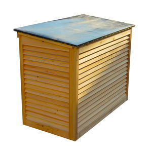 Panneaux de clôture extérieurs sans creuser, écran de jardin en bois pour climatiseur, pour poubelles de jardin, climatiseur, <span class=keywords><strong>composteur</strong></span> - Product Image 4