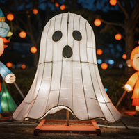 Lanterne fantôme LED étanche pour Halloween, Pâques, Noël, les jardins et les fêtes d'intérieur dans les maisons hantées