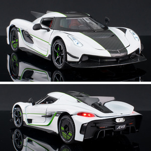 1:24 para <span class=keywords><strong>Koenigsegg</strong></span> Jesko, modelo de coche deportivo, adorno de aleación simulada, juguete de plástico, venta al por mayor, Dropshipping para tiendas físicas - Product Image 4