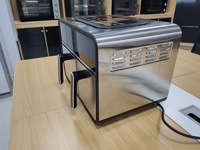 Weijin Mini Friteuse à Air 10L, Nouveau Four Électrique Intelligent Multifonctionnel pour la Maison, Écran Tactile, 2400W, Protection Contre la Surchauffe