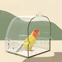 Baignade pour oiseaux: Bassin de bain suspendu pour perroquets Baignoires pour oiseaux Baignoire pour oiseaux