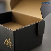 Boîte d'expédition postale rigide personnalisée en carton ondulé, robuste, épaisseur 3 mm, écologique, biodégradable, avec vernis UV sélectif brillant, pour cadeaux et fourrures
