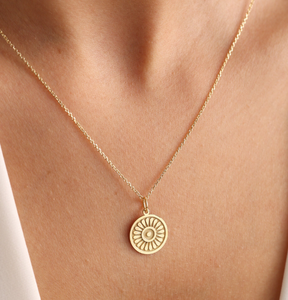 Mako Adinkra collar de encanto africano collar de oro Mako el símbolo de inequidad menos afortunado regalo de cumpleaños - Product Image 4
