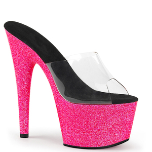 17CM / <span class=keywords><strong>7</strong></span> inç PVC üst kadınlar yazlık terlik moda Stiletto topuk platformu bayanlar ayakkabı kutup dans Sandal ayakkabı - Product Image 1