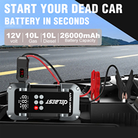 Démarreur de secours numérique haute performance, 3750A, avec gonfleur intégré pour moteurs essence et diesel jusqu'à 10L