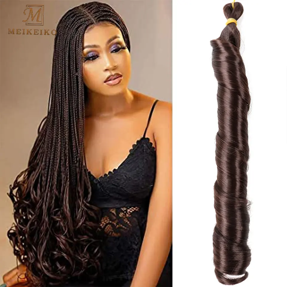 Синтетические свободные плетеные крючком волосы 20-24 дюйма, спиральные вьющиеся волосы с эффектом омбре, предварительно растянутые плетеные удлинители волос для чернокожих женщин