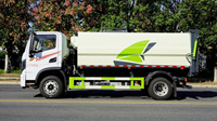 Camion compacteur de déchets électrique 9 tonnes 9 m³ avec batterie CATL 4x2 à chargement arrière pour la collecte des déchets municipaux