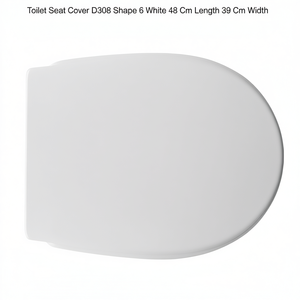 Funda para asiento de inodoro D308 Forma 6 Blanca 48 cm de largo 39 cm de ancho - Product Image 3