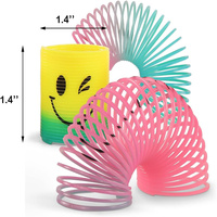 2024 Offre Spéciale 3.5cm magique en plastique coloré rebond arc-en-ciel printemps drôle classique jouet pour enfants