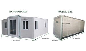 Villa préfabriquée en conteneur extensible à bas prix, portable, de grande taille, à prix avantageux, à vendre et à monter - Product Image 3