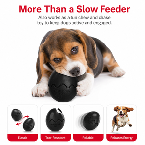 Jouet à mâcher pour chien en TPR durable, forme œuf mystérieux, nettoyage des dents, distributeur lent, enrichissement longue durée pour Pitbulls - <span class=keywords><strong>Prix</strong></span> usine - Product Image 5