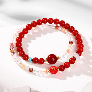 Pulseira Suplemento de Deficiência de Cinco Elementos, Ouro, Madeira, Água, Fogo, Terra, Estilo Chinês, Cinco Direções das Divindades da Riqueza - Product Image 2