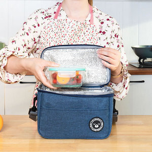Wholesale Large Capacity Waterproof Cooler Lunch <b>Bag</b> for Adults Comfortable Handle Reusable Grocery Cooling Oxford Tote - Product Image 2