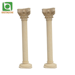 Ornamenti da Giardino in Pietra Naturale, Colonna Romana in Marmo - Product Image 1